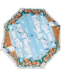 Moschino - Regenschirm mit Blumen-Print - Lyst