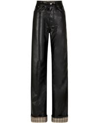 Rabanne - Faux-Leather Flared Trousers - Lyst