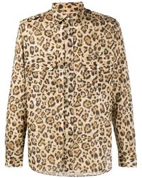 Tintoria Mattei 954 - Leopard-print Design Shirt - Lyst
