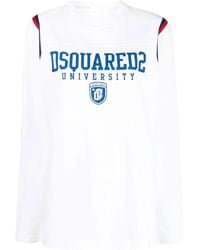 DSquared² - Graphic-Print Cotton T-Shirt - Lyst