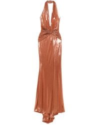 Cristallini - Robe Longue Cyra À Dos Nu - Lyst