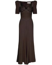 Violante Nessi - Baccarat Sweetheart-Neckline Maxi Dress - Lyst