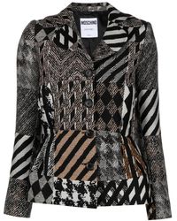 Moschino - Mix-print Single-breasted Jacket - Lyst