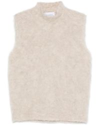 AROVESCIO - High-Neck Brushed-Finish Top - Lyst