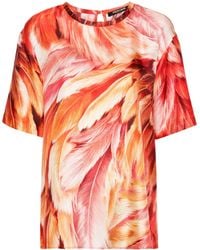 Roberto Cavalli - プリント シルクtシャツ - Lyst