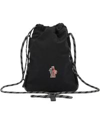 Moncler - Makaio Logo-Patch Drawstring Cross Body Bag - Lyst