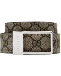 Gucci GG モノグラム デニムベルト ブルー | Lyst