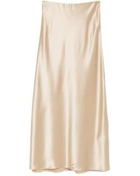By Malene Birger - Satin-Effect Straight Maxi Skirt - Lyst