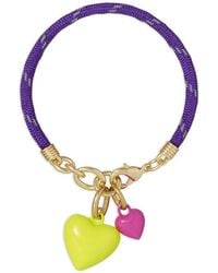 Roxanne Assoulin - Happy Cord Double-Heart Charm Bracelet - Lyst