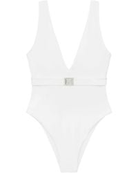 Tory Burch - Costume Intero Con Scollo A V E Cintura - Lyst