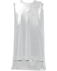 Norma Kamali - Crew-Neck Mini Dress - Lyst