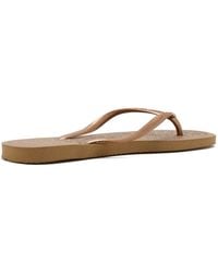 Havaianas - Slim Leopard-Print Flip-Flops - Lyst