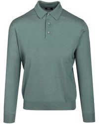 Fedeli - Long-Sleeve Polo Sweater - Lyst