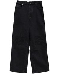 Loewe - Anagram-Embroidered Jeans - Lyst