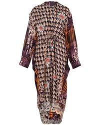 Biyan - Mix-Print Midi Dress - Lyst