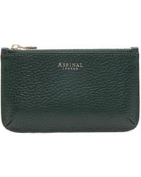 Aspinal of London - Kartenetui Aus Gekörntem Leder - Lyst