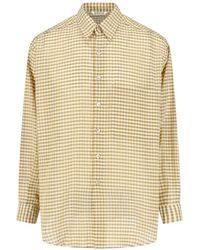 AURALEE - Chemise Airy À Carreaux Vichy - Lyst