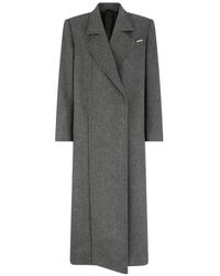The Attico - Double-Breasted Long Coat - Lyst