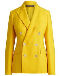 Ralph Lauren - Double-Breasted Peak-Lapels Jacket - Lyst