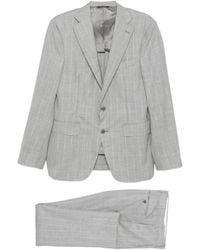 Canali - Striped Suit - Lyst