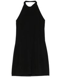 Norma Kamali - Halterneck Mini Dress - Lyst