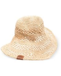 Ruslan Baginskiy - Crochet-Knit Straw Hat - Lyst