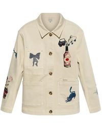 Munthe - Braulia Denim Jack Met Opgestikte Zak - Lyst