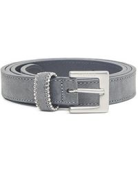 Peserico - Buckle-Fastening Suede Belt - Lyst