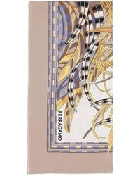 Ferragamo - Schal Mit Hahn-Print - Lyst