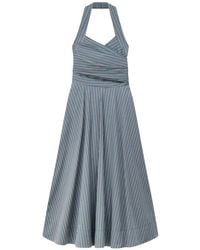 A.L.C. - Magnolia Striped Halterneck Midi Dress - Lyst