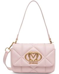 Love Moschino - Quilted Logo-Plaque Shoulder Bag - Lyst