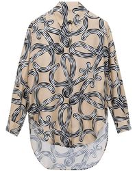 Loewe - Anagram-Print Relaxed-Fit Shirt - Lyst