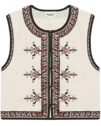 Isabel Marant - Zeana Embroidered Vest - Lyst