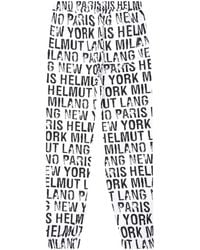Helmut Lang - Jogginghose mit Logo-Print - Lyst