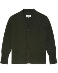 MM6 by Maison Margiela - Wool V-Neck Cardigan - Lyst