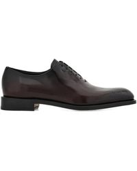 Ferragamo - Chaussures Oxford À Effet Peau De Crocodile - Lyst