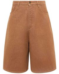 JW Anderson - Wide-Leg Denim Shorts - Lyst