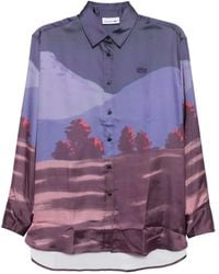 Lacoste - All-Over Print Shirt - Lyst