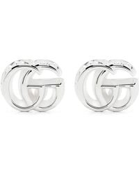 Gucci - Double G Stud Earrings - Lyst