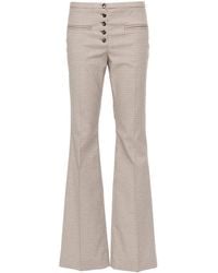 Courreges - Tailored Checked Trousers - Lyst