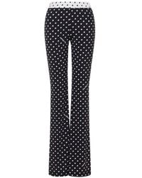 Love Moschino - Printed Technical Jersey Pants - Lyst