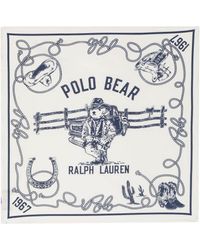 Polo Ralph Lauren - Polo Bear-print Cotton Scarf - Lyst