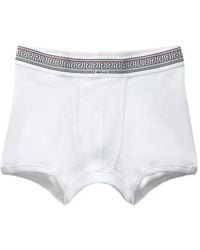 Versace - Ribbed Cotton-Jersey Trunks - Lyst