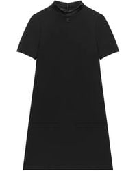 Courreges - Vinyl-Collar A-Line Mini Dress - Lyst