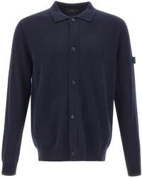 Peuterey - Trilogy-Logo Button-Up Cardigan - Lyst