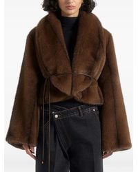 Manière De Voir - Nola Belted Faux-Fur Jacket - Lyst