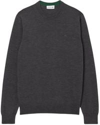 Lacoste - Jersey De Lana Con Cuello Redondo - Lyst