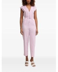 Patrizia Pepe - Belted Sleeveless Jumpsuit - Lyst