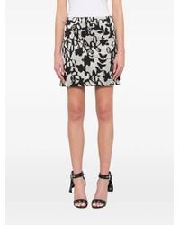 Lanvin - Abstract-Print Mini Skirt - Lyst