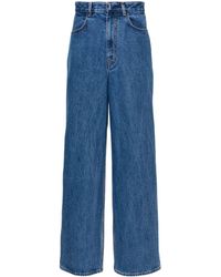Givenchy - Halbhohe Wide-Leg-Jeans - Lyst